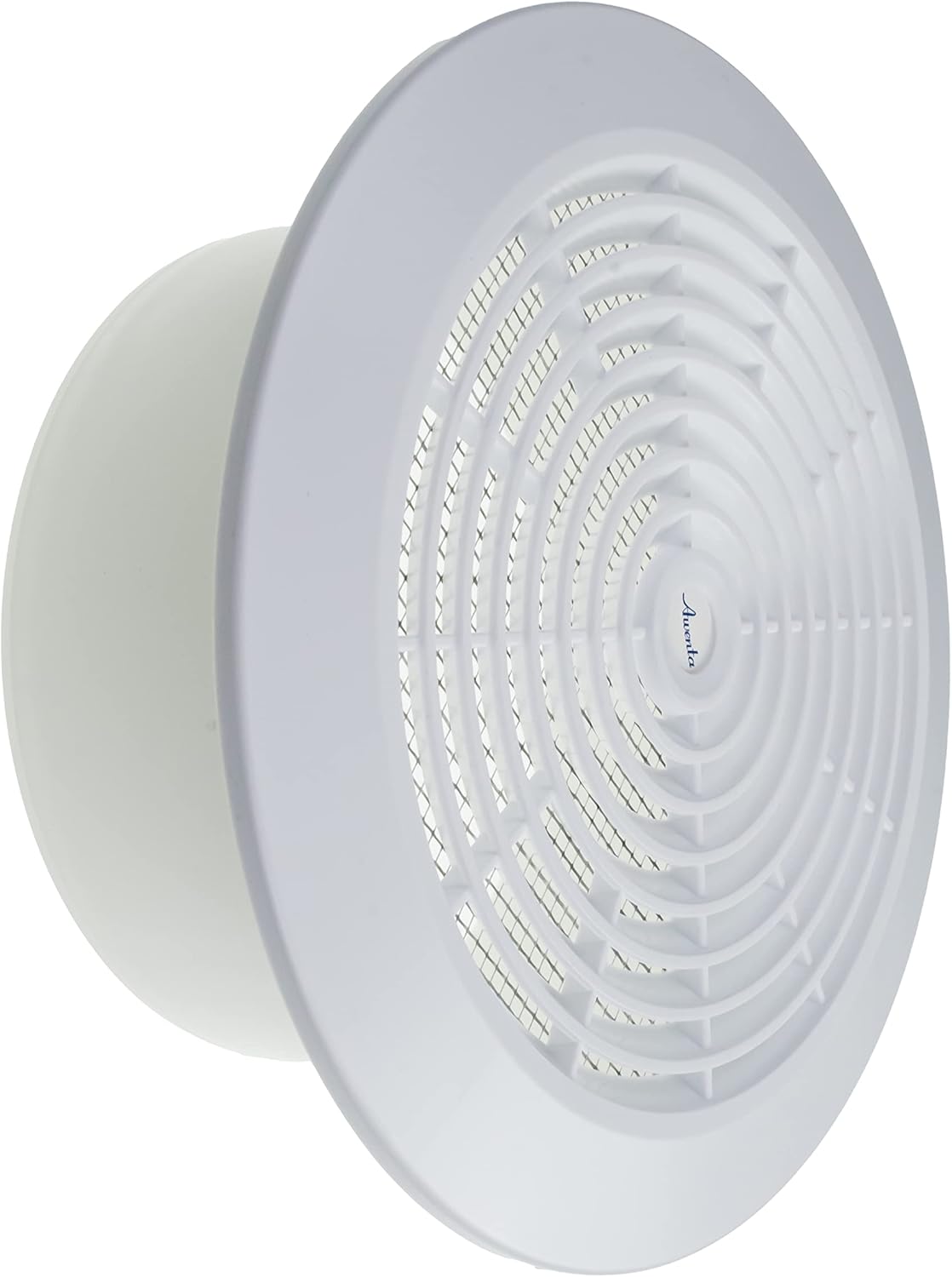 Registers, Grilles & Vents - Vent Systems 6'' Inch - White - Plastic - Dismantable Ceiling Grille - Round Air Vent Louver - Grill Cover - Nylon Screen - HVAC Vents for Bathroom, Home Office, Kitchen
