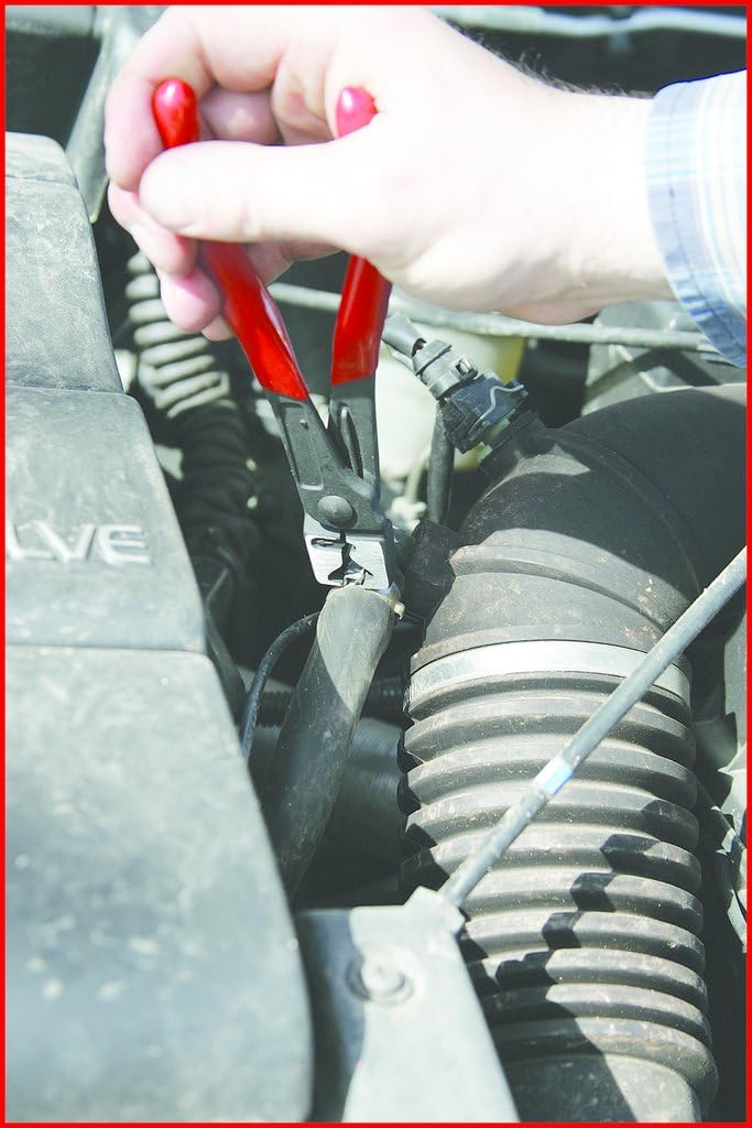 KS Tools 115.1055 Hose Clamp Plier Set (7 Pieces), Rot - Image 5