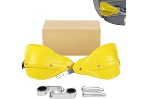 JFG RACING Dirtbike Handguards,Motorcycle Hand Guards Universal for 7/8" and 1 1/8" Handlebar for Dirt Bike Snowmobile Motocross Off Road ATV Enduro Scooter DR DRZ RM RMZ 125 250 450 650 - Yellow