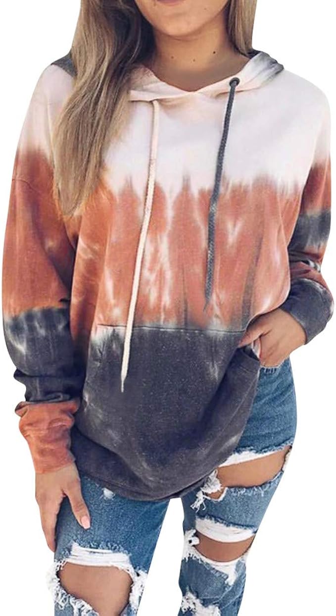 womens oversized tie dye hoodie