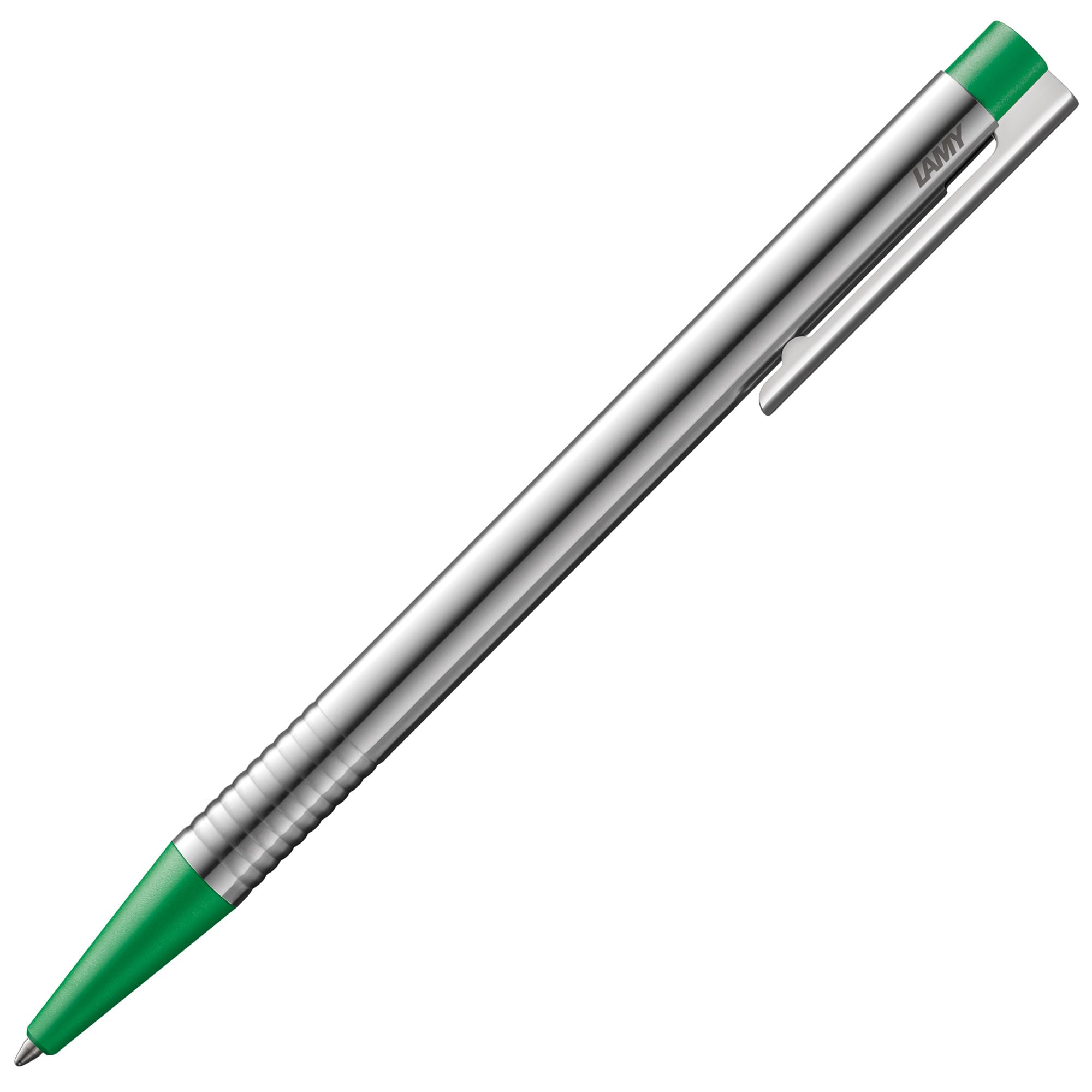 Lamy logo matt green - Ballpoint Pen in an elegant & robust stainless steel case - line width M - including large capacity refill M 16 in green