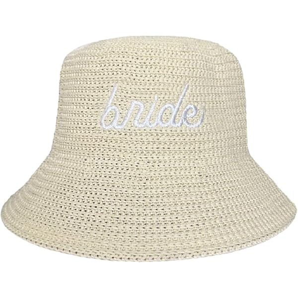 Bride Bucket Hat Straw Beach Bachelorette Party Headwear Accessory Faire - The Online Wholesale Marketplace & Store main image 2