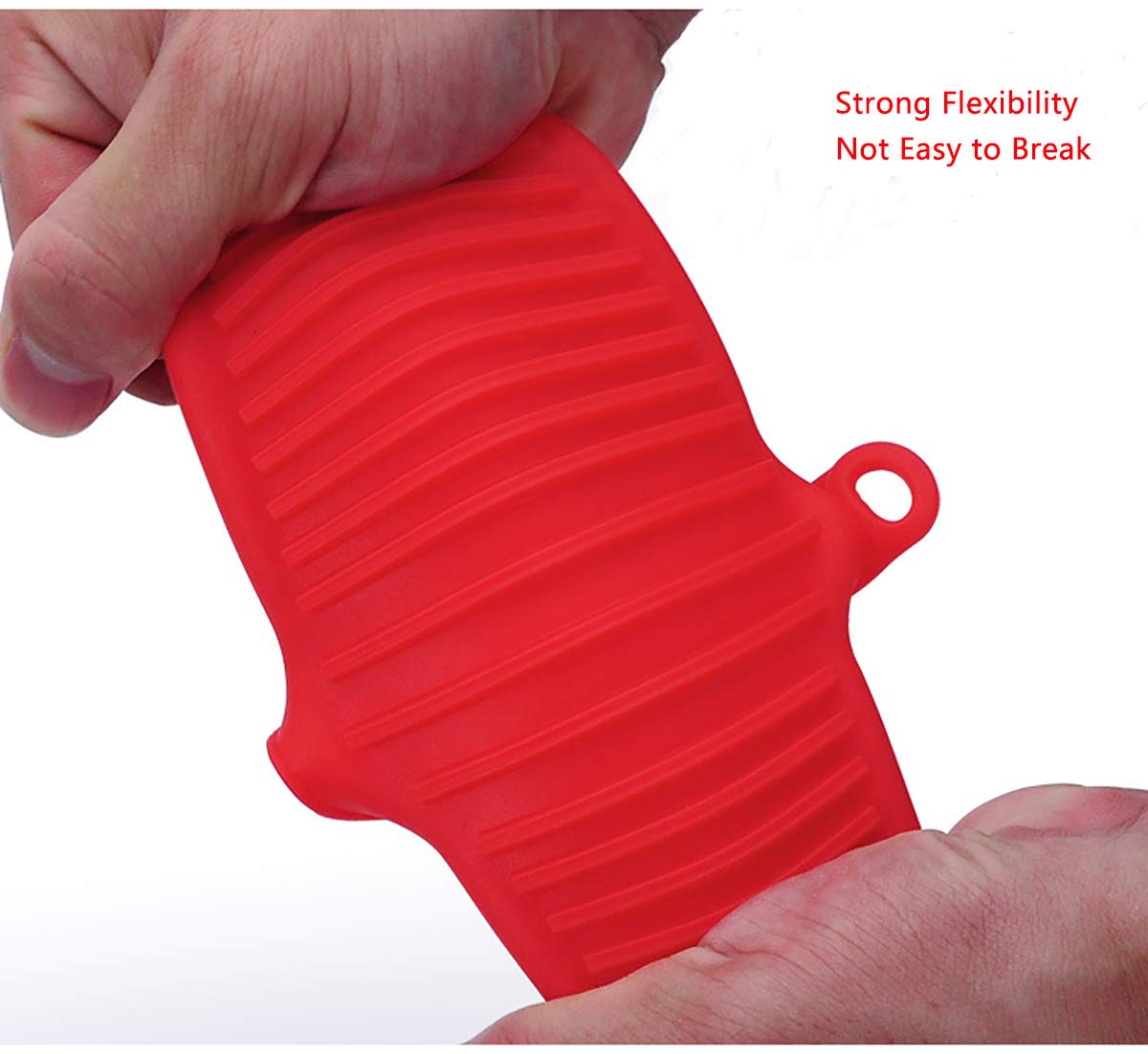 DOTKV Silicone Heat Resistant Cooking Pinch Mitts,Mini Oven Mitts Gloves,Microwave Oven Hand Clip,Baking Oven Gloves,Cooking Pinch Grips,Kitchen Heat Resitant Solution(Set of 2) Red