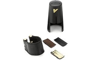 Vandoren LC27P Alto Saxophone Leather Ligature and Plastic Cap