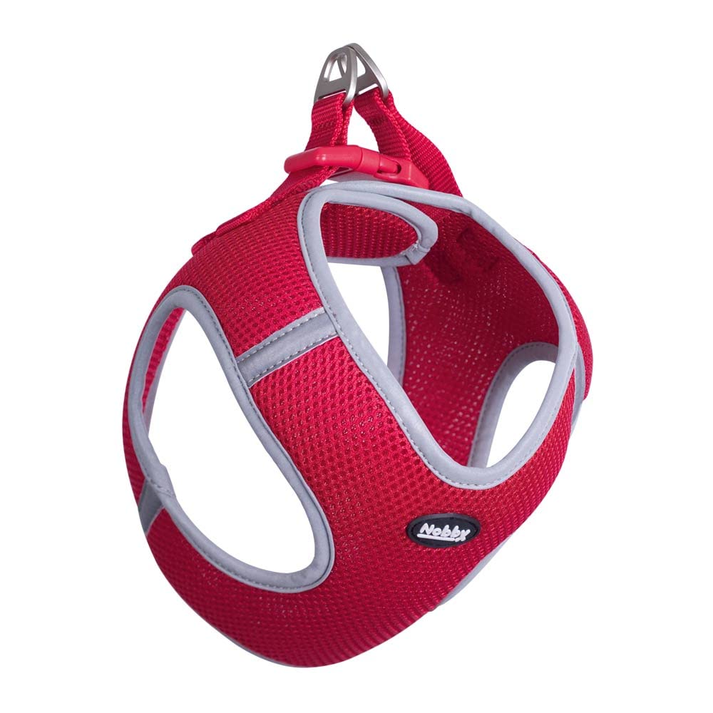 Nobby Mesh Harness Delight, Red, L: Chest: 40-45 cm, Belly: 50-55 cm, 25 mm, Pack of 1