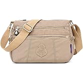 MINTEGRA Shoulder Bag for Women Waterproof Crossbody Purses Lightweight Nylon Work Travel Purse Messenger Bag