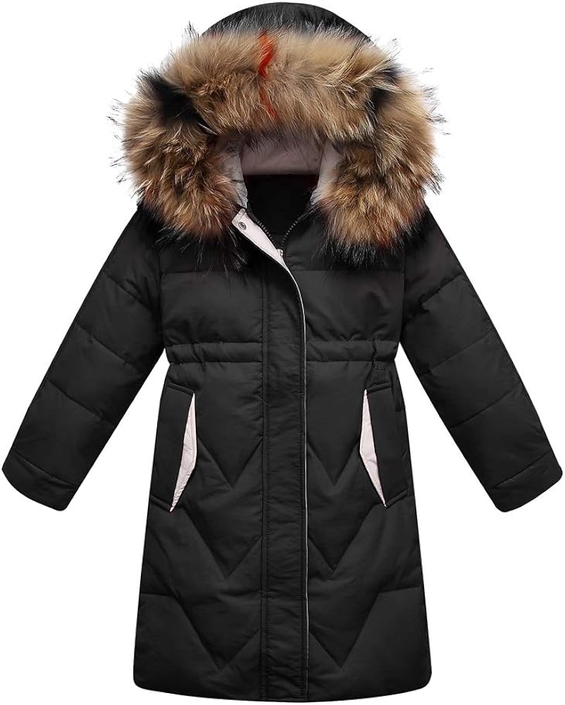 manteau garcon avec capuche fourrure