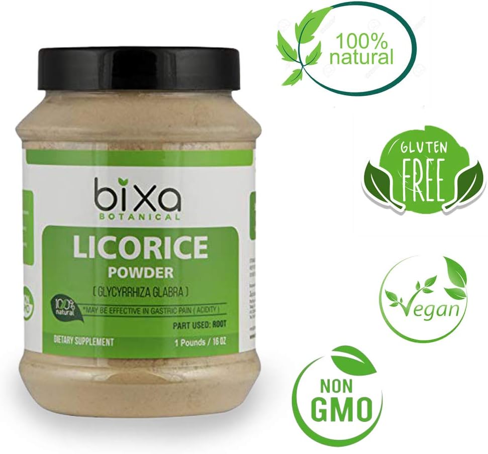 Bixa Botanical Licorice Root Powder (Glycyrrhiza glabra), 100