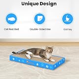 Petslucent Cat Scratching Board Corrugate Scratcher 3Pcs with Box Catnip view 3