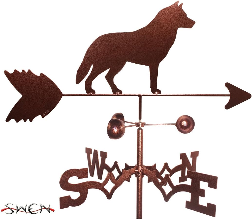 Weathervanes - SWEN Products Hand Made Siberian Husky Dog Side Mount Weathervane ~New~