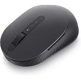 Dell Wireless Mouse MS7421W, Rechargeable, Bluetooth, 6 Month Battery | 2.4GHz, USB-C Charging Cable, 3 Year Advanced Exchange, Graphite Black