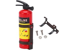 RC Fire Extinguisher,Fine Workmanship Simulation Design Portable Lifelike RC Mini Fire Extinguisher Vivid for RC Car(Red), ca