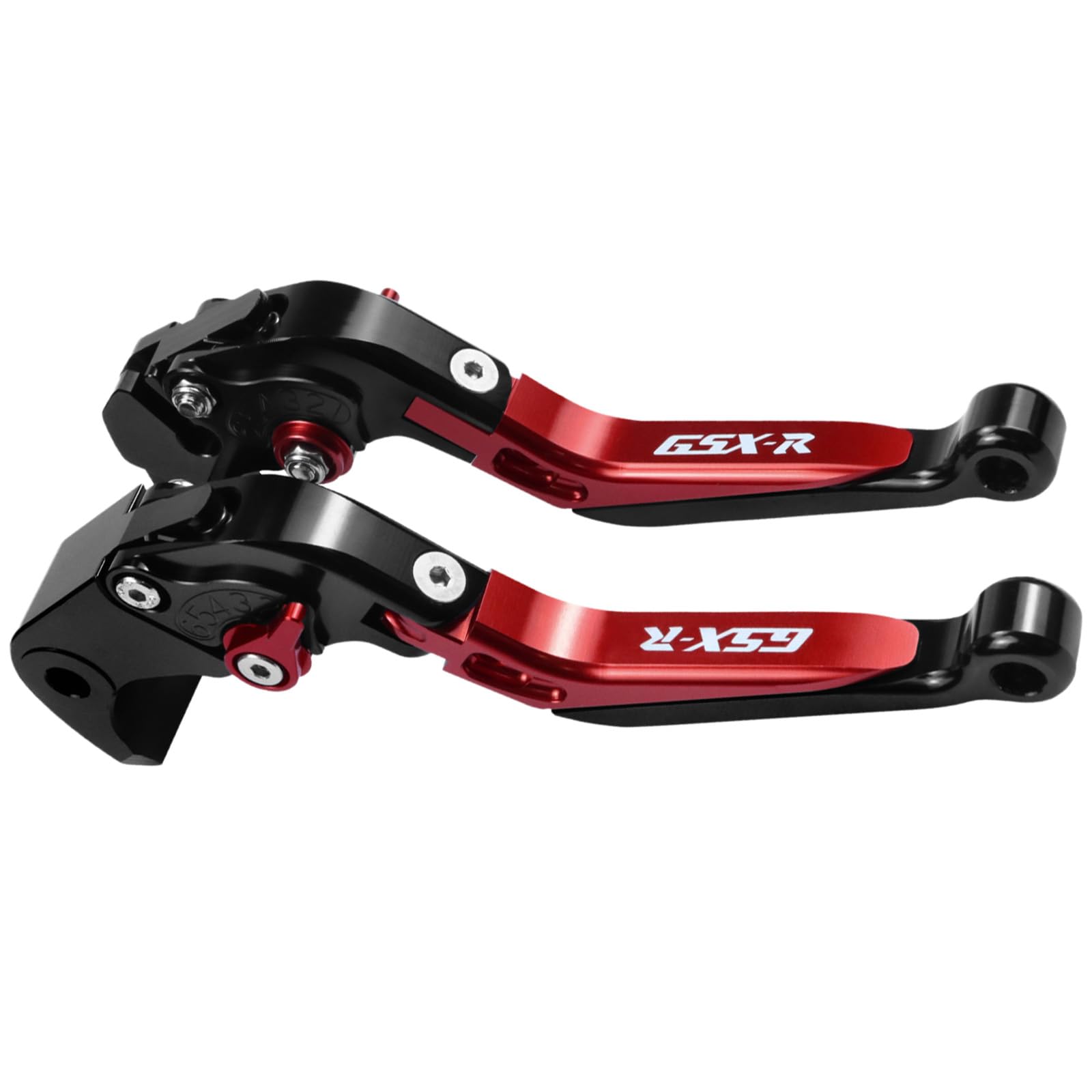 Photo 1 of XIDAODIT for Suzuki GSXR 600 750(2006-2022) GSX-R 1000(2005-2006) Motorcycle Clutch Lever Folding Extendable Adjustable Handlebars Brake and Clutch Levers Set(Red)