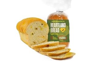 Heartland Bread Organic Jalapeno Cheddar Bread Sliced With No Fats, Oils, Chemicals, Or Preservatives. Just 100% Homemade Taste And Quality – Available in Loaf, Rolls, or Hamburger Buns 32 Ounce