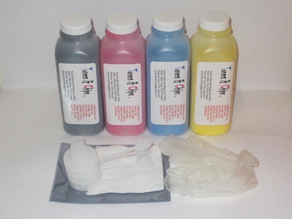 Toner refill kit for use in HP CLJ CP 3525, CM 3530 (CE250A) WITH RESET CHIPS