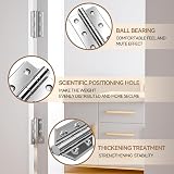 Bwintech 3 Pairs 75x50x2.0mm Chrome Fire Door Hinge Ball Bearing view 3