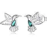 Vito 925 Sterling Silver Animal Earrings for Women, Highland Cow Stud Earrings Axolotl Earrings Owl Jewelry Gift for Mom