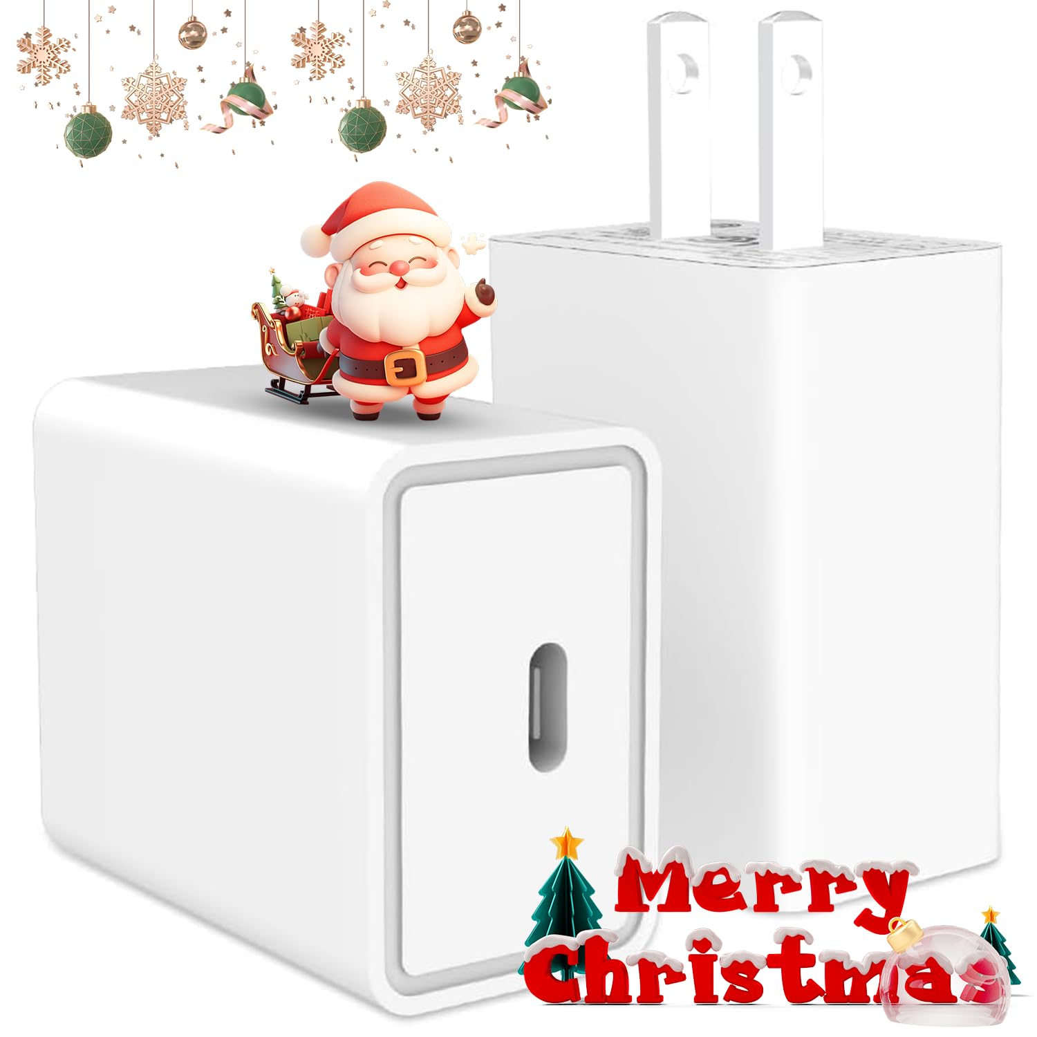 Photo 1 of PACK OF 3 UL Certified - 20W USB C Charger Wall Charger Fast Charging, USB C Adapter Block Fast Charging, PD Power Adapter Plug