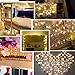 String Lights, LISOPO 8.25Ft /100 LEDs USB Powered Waterproof Photo Clip Fairy Starry Lights Led String Lights Decoration for Party, Christmas, Garden, Xmas (Warm White)