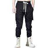 MOKEWEN Men's Techwear Pockets Armor Urban Cargo Jogger Streetwear Hip Hop Active Pants