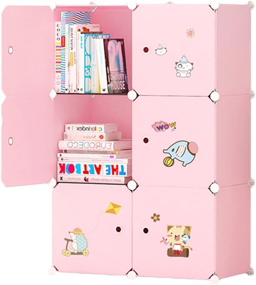 Ettbja Diy Plastik Schrank Portable Kleiderschrank Lagerung Mit Aufkleber Design Ihre Eigenen 6 Wurfel Mit 1 Hangers Amazon De Kuche Haushalt