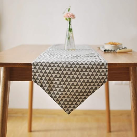 Meetgg Nordic Simplicity Chemin De Table Decoratif Triangulaire En