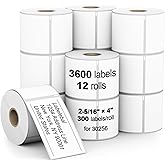 (3600 Labels/3-Proof 1" Core) Labelebal Replacement for DYMO 30256, 2-5/16" x 4"(59 mm x 101 mm) Direct Thermal Labels Postage Address Shipping Labels Compatible for DYMO & Rollo & Zebra Printer