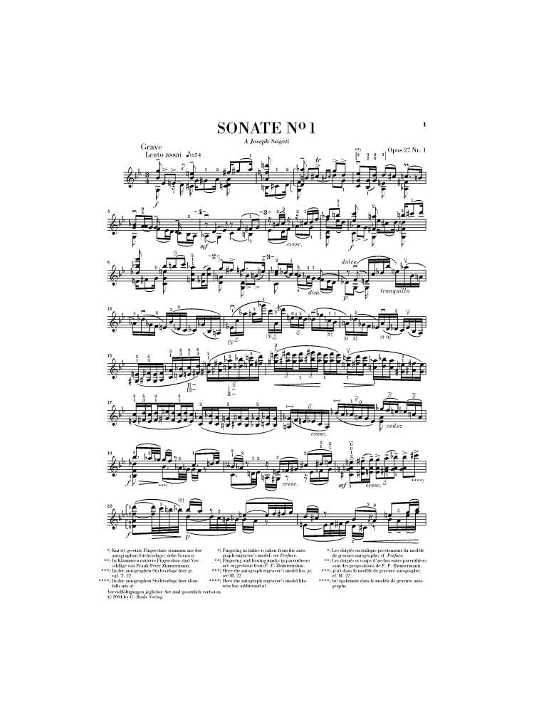 イザーイ 6つの無伴奏バイオリン ソナタ ヘンレ社 本 通販 Amazon