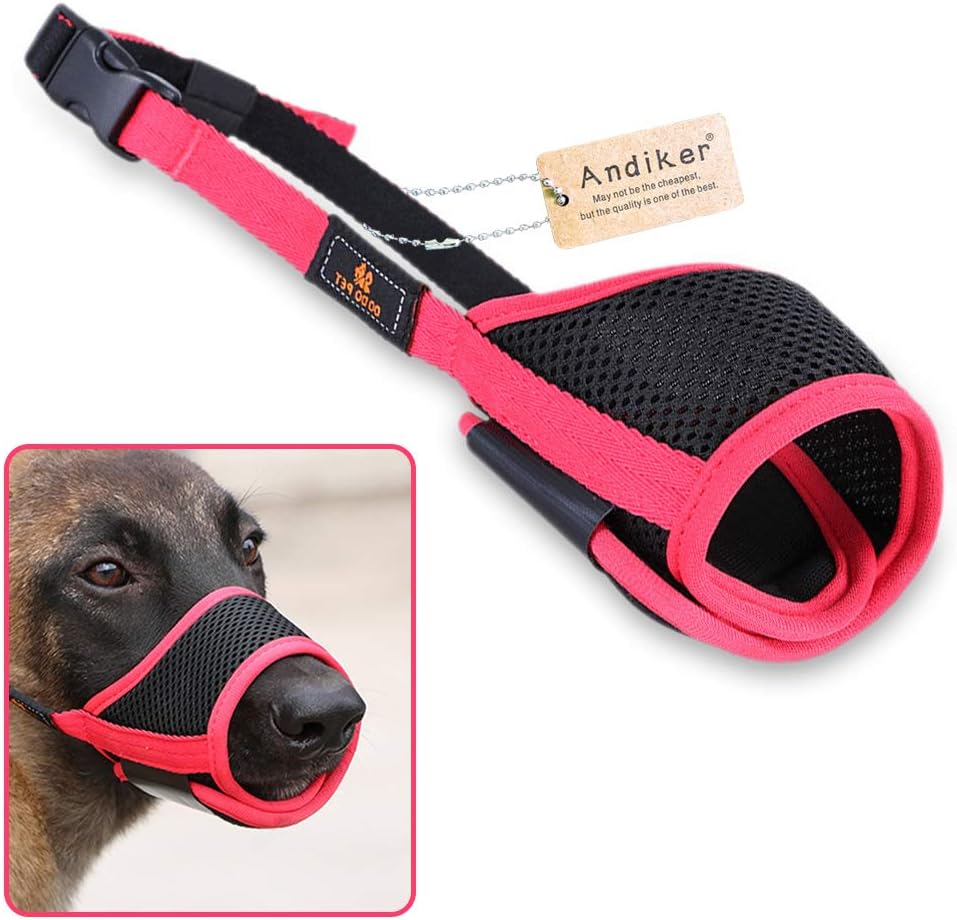 Amazon Andiker 犬用マズル ペットマズル 犬のマズル快適な通気性のメッ アップグレード柔らかい犬の口を保護する S レッド Andiker マズル 口輪 通販 Amazon Andiker 犬用マズル ペットマズル 犬のマズル快適な通気性のメッ アップグレード柔らかい犬の口を保護する S レッド Andiker マズル 口輪 通販