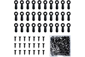 100 Pieces Metal Picture Frames Turn Button Fasteners with 100 Pieces Screws, Picture Frame Hardware Backing Clips Picture Tu