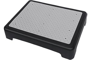 One Step Stools for Adults, Mobility Portable Stool with Non-Slip Surface, Wide Base, Supports 450 lbs, Plastic Bedside Step 