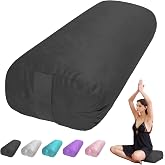Yoga Bolster Pillow for Restorative &amp; Yin Yoga, Meditation Cushion | Meditation Pillow for Yoga Practice，Floor Pillows &amp; Cushions, Prenatal Support, Back Support, home or gym use
