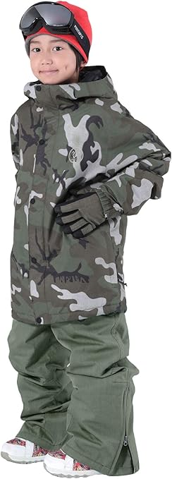 Amazon Volcom Pontapes ボルコム ポンタぺス ジュニア スノーボード ウェア ジャケット 購入で Pontapes スノーパンツ をプレゼント I Pjp 130 Vcjr 06 Cmg M 480 M 130サイズ スノーウェア スノボウェア スキーウェア ウエア 子供用 スノボーウェア 19
