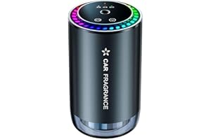 Smart Car Air Fresheners, Perfumery Scent Aromatherapy Essential Oil Diffuser Automotive Aroma Machine with Adjustable Colorf