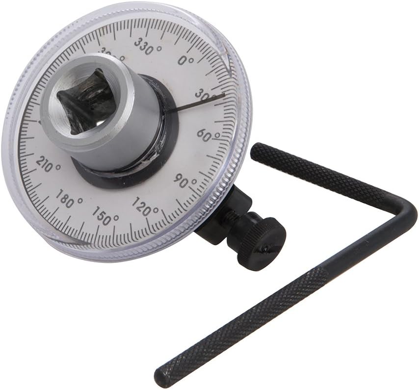Silverline 254617 Angular Torque Gauge 1/2 Inch Drive Chrome Vanadium Steel Dial