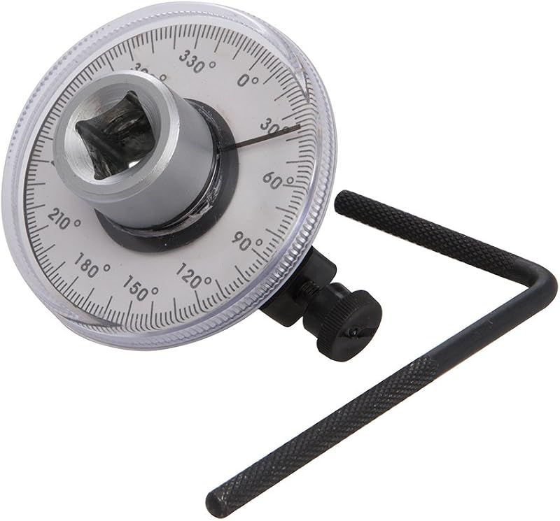 Silverline 254617 Angular Torque Gauge 1/2 Inch Drive Chrome Vanadium Steel Dial