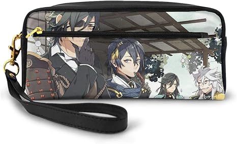 Amazon Co Jp 活撃 刀剣乱舞 三日月宗近1 ペンケース ペンポーチ Pu 革 多機能バッグ 高校生 男子 女子 おしゃれ かわいい 人気 大容量 筆箱 筆入れ 化粧ポーチ 収納 小物入れ 中学生 小学生 シンプル オフィス用 ホーム キッチン