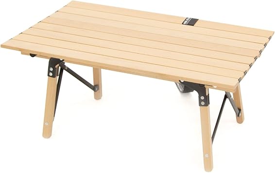 Amazon レビール オブ リバー Revir Of River ウッドロールテーブル 70cm 90cm 1cm 3サイズ 収納バッグ付き 折りたたみ 木製 アウトドア テーブル キャンプ 用品 グッズ 70cmタイプ Revir Of River レビールオブリバー テーブル