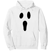 Ghost Face Funny Spooky Halloween Costume Cute Face Pumpkin Pullover Hoodie