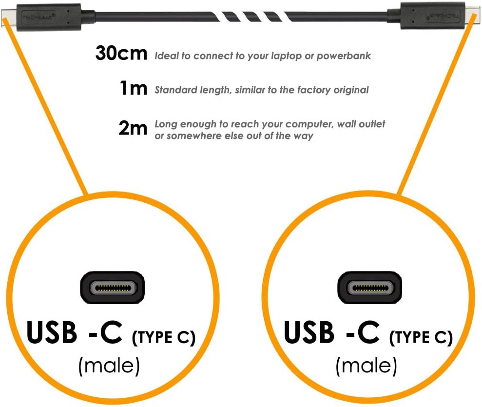 TECHGEAR 3.1 USB C to USB C cable, Fast Charging & 10Gbps Data Transfer (30cm) Compatible with iPhone 16, iPad A16 11/10th - Image 5