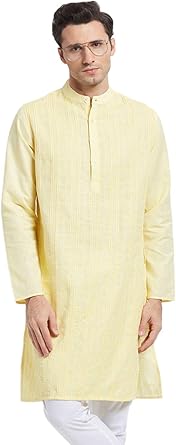 Shatranj Men's Indian Mandarin Collar 