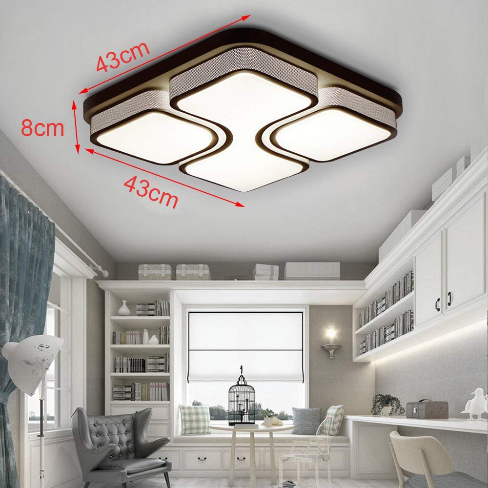 Myhoo 48w Led Ceiling Light Dimmable Modern Ceiling Lamp Living