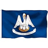 Louisiana Flag 3x5 Outdoor Double Sided Heavy Duty Durable 3 Ply Louisiana State Flags Banner with 2 Grommets