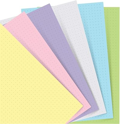 Filofax Personal Pastel Dotted Paper Refill 60 sheets 80gsm 95 x 171mm