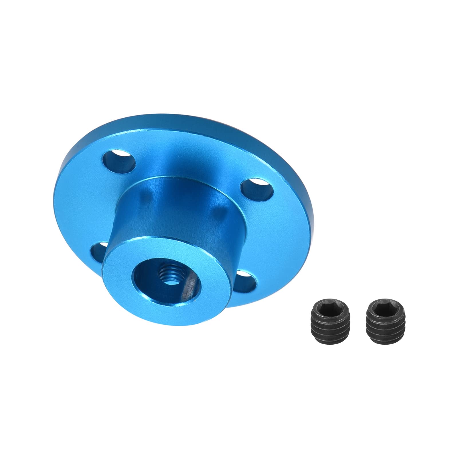 DMiotech 8mm Inner Dia H13xD16 Flange Coupling Connector Rigid Guide Shaft Support Coupler Shaft Coupling with Screws for DIY RC Model Motors Blue