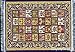 Set of 4 Dollhouse Rugs, Miniature Doll House Accessory, 6x4 Carpets, Rectangle, Kids Toy Furniture Carpeting Decor
