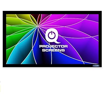 projector qualgear inch screen gain acoustic definition ff6 qg 4k fixed ps frame