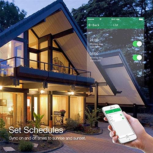 SOLE HOME Enchufe Inteligente Wifi Mini Toma de Corriente Inteligente 16A Funciona con Alexa Google Home Controla a Distancia Tus Electrodomsticos desde Cualquier Lugar No Se Requiere Hub