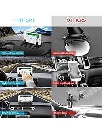 Soporte de teléfono móvil para coche Fitford universal de silicona antideslizante para coche soporte de teléfono GPS montaje en vehículos Pickup compatible teléfono X 8 7 Plus, Note 8 Galaxy S9 S8Plus