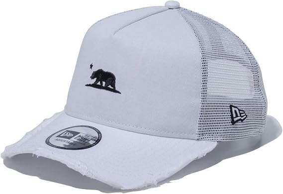 Amazon Co Jp ニューエラ New Era ニューエラ メッシュキャップ カリフォルニア グリズリーベアー ホワイト Free 服 ファッション小物